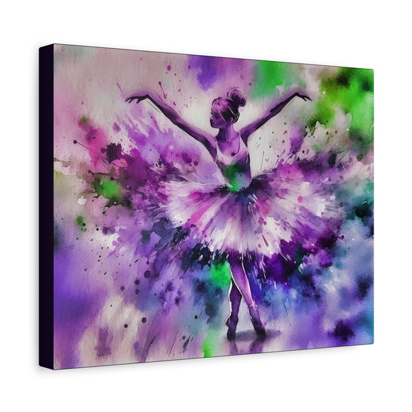 Polychrome Ballet Purple - Canvas Poster