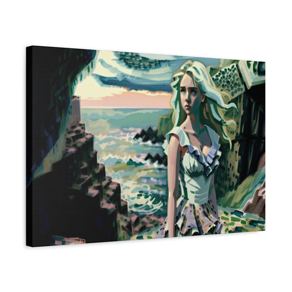 Cliff Over The Sea - Canvas Poster