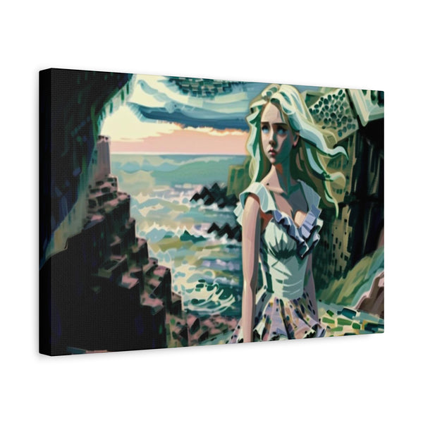 Cliff Over The Sea - Canvas Poster