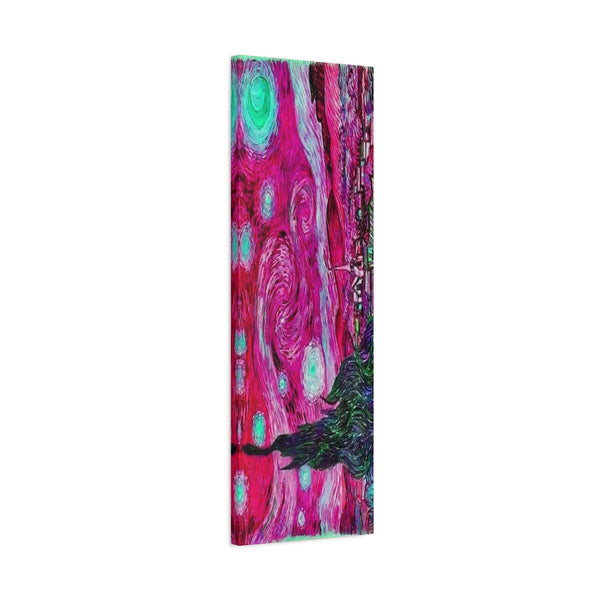 Star Night Fuchsia - Canvas Poster
