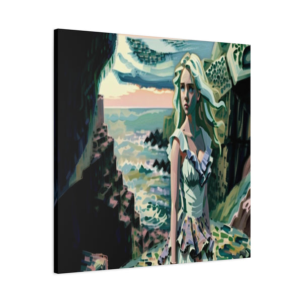 Cliff Over The Sea - Canvas Poster