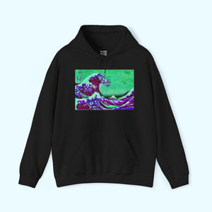 Purple Great Wave - Pullover