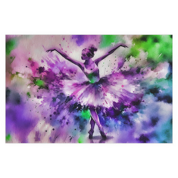 Polychrome Ballet Purple - Silk Poster