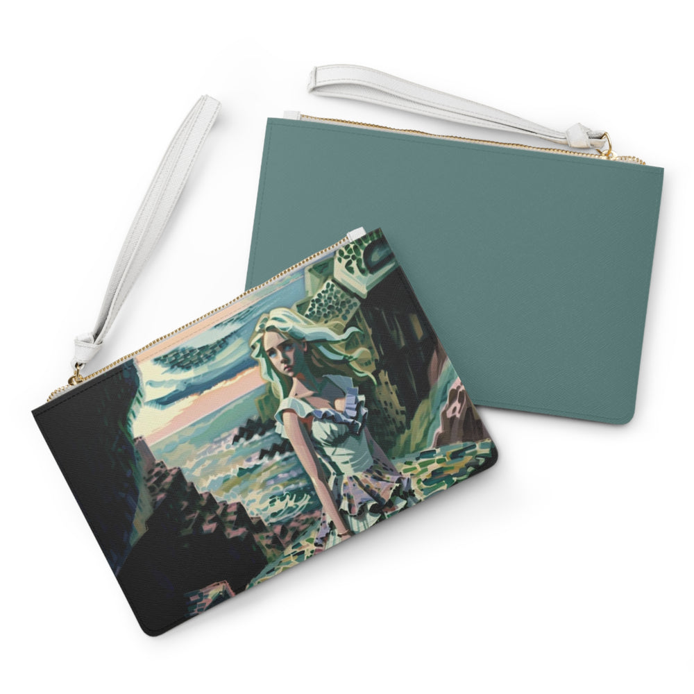 Cliff Over The Sea - Clutch Bag