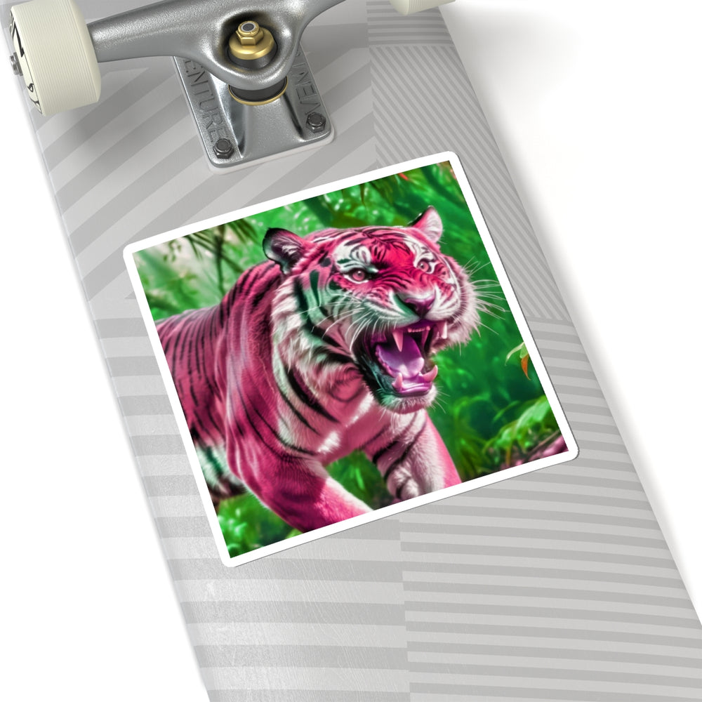 Strawberry Bengal - Vinyl Square Sticker