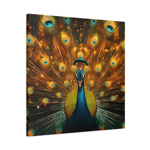 Neon Plumage - Canvas Poster