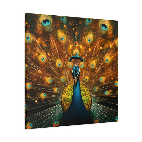 Neon Plumage - Canvas Poster