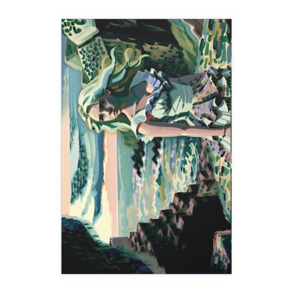 Cliff Over The Sea - Silk Poster