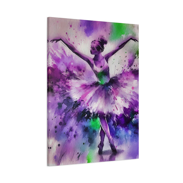 Polychrome Ballet Purple - Canvas Poster