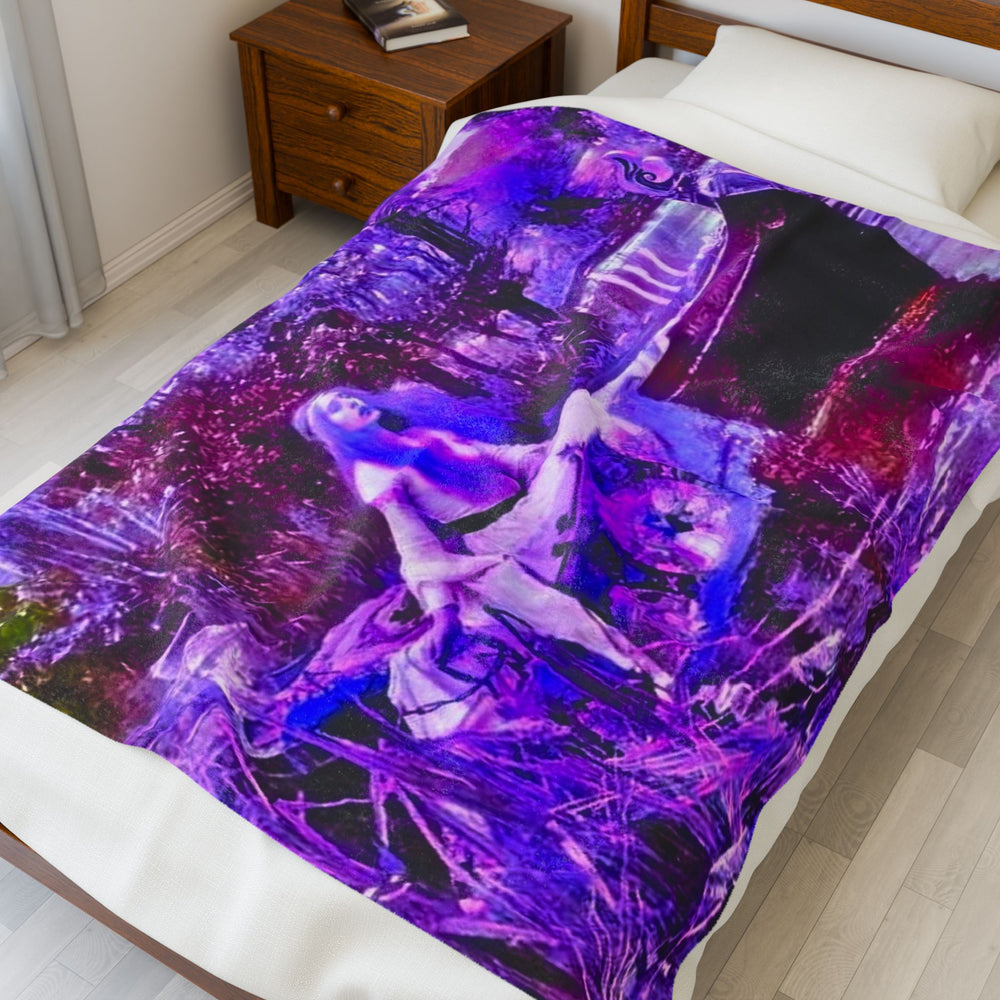 Shallot - Purple - Velveteen Plush Blanket