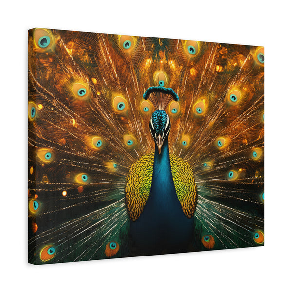 Neon Plumage - Canvas Poster