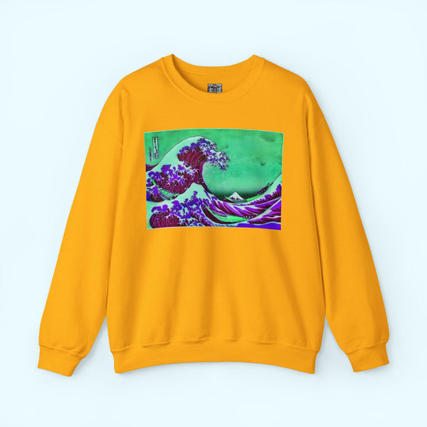 Purple Great Wave - Crewneck