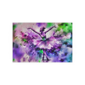 Polychrome Ballet Purple - Silk Poster