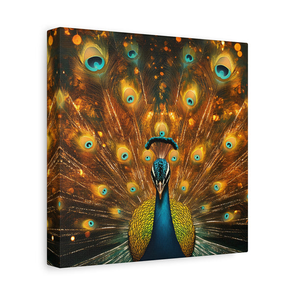 Neon Plumage - Canvas Poster