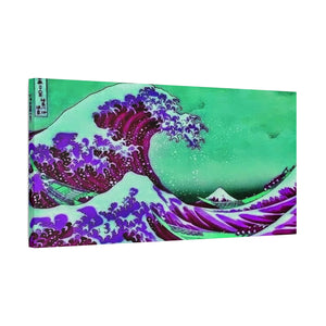 Purple Great Wave - Canvas Poster