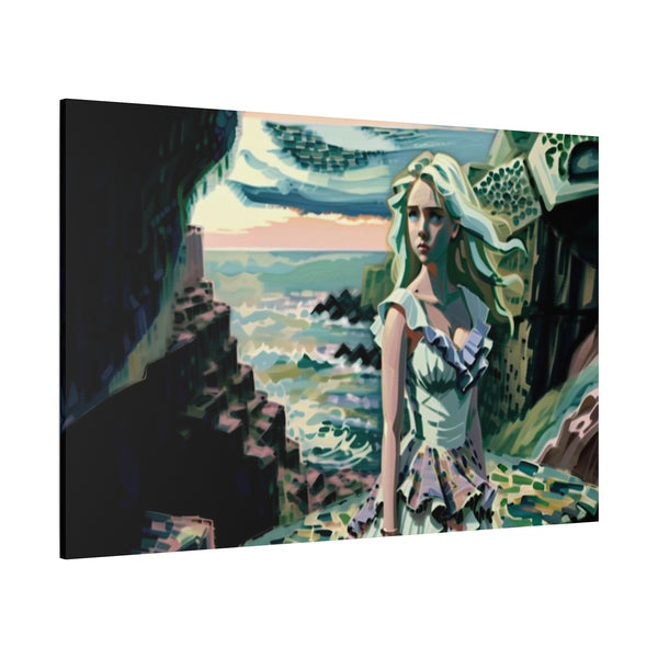 Cliff Over The Sea - Canvas Poster