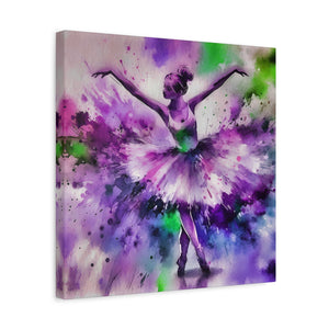 Polychrome Ballet Purple - Canvas Poster