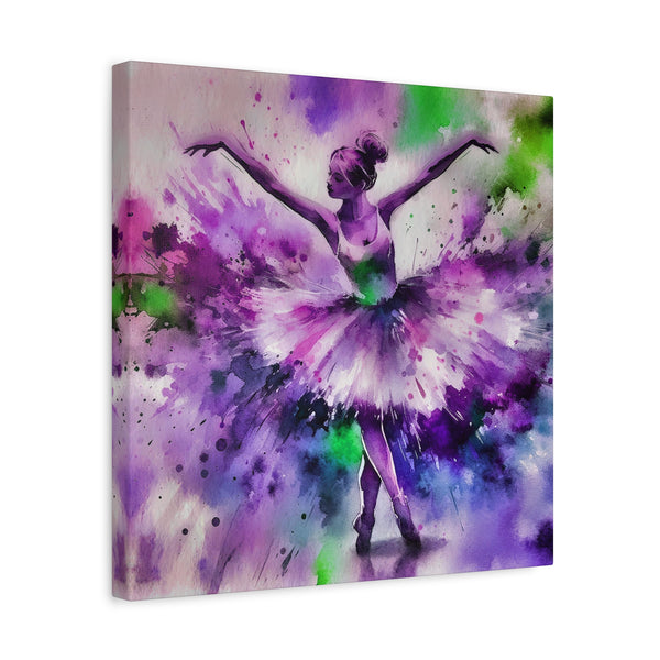 Polychrome Ballet Purple - Canvas Poster
