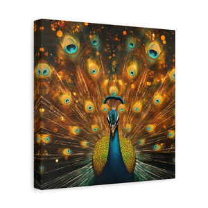 Neon Plumage - Canvas Poster