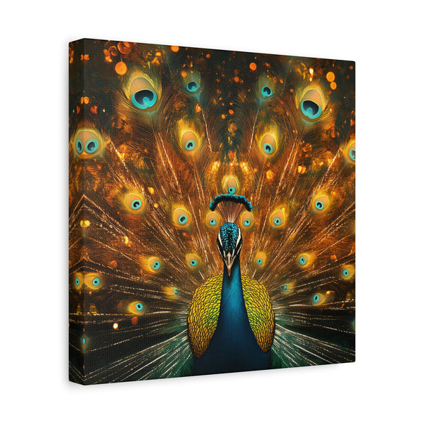 Neon Plumage - Canvas Poster