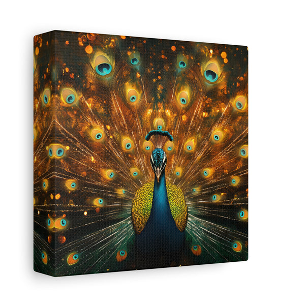 Neon Plumage - Canvas Poster