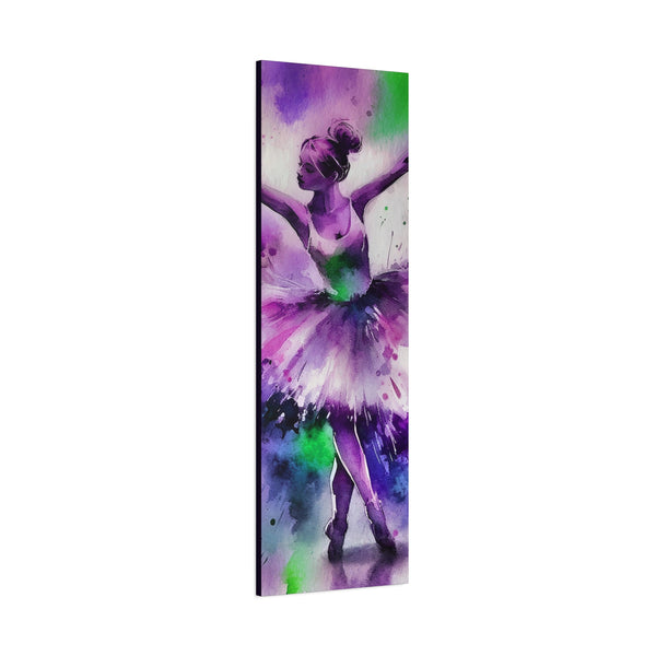 Polychrome Ballet Purple - Canvas Poster