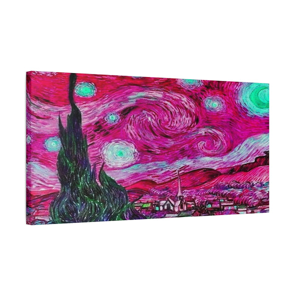Star Night Fuchsia - Canvas Poster