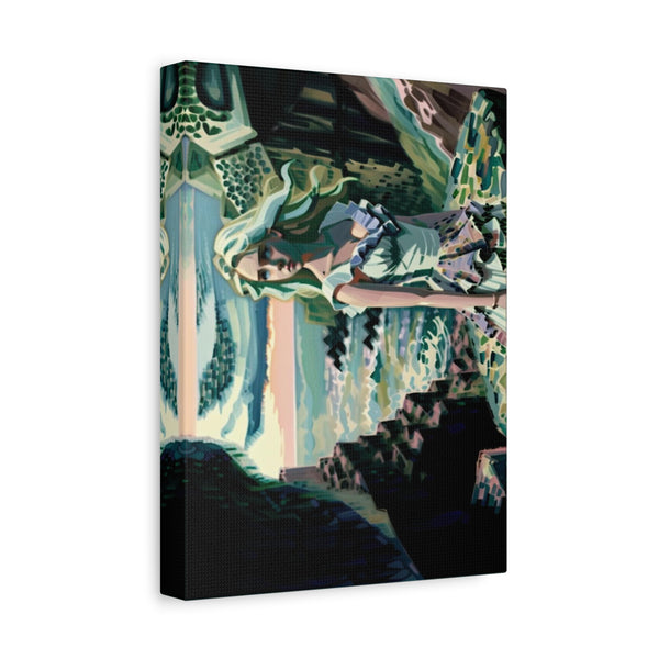 Cliff Over The Sea - Canvas Poster