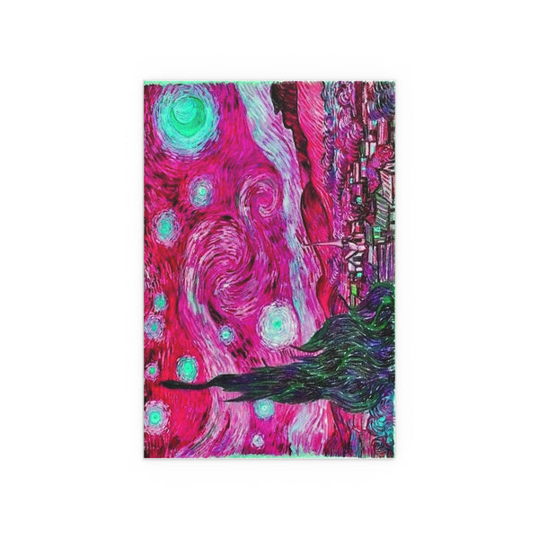 Star Night Fuchsia - Silk Poster