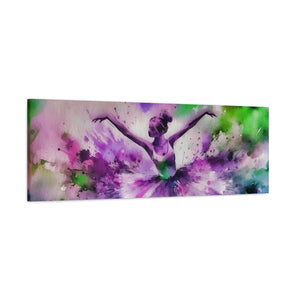 Polychrome Ballet Purple - Canvas Poster