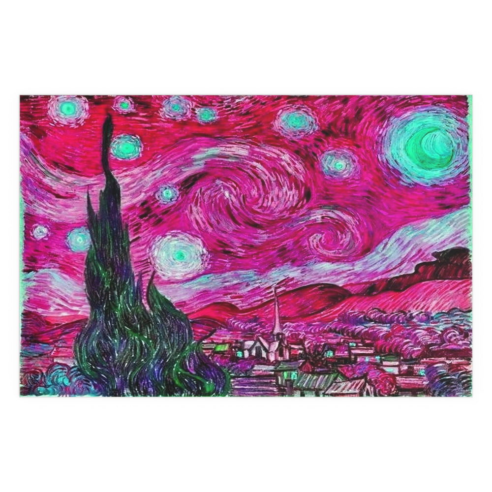 Star Night Fuchsia - Silk Poster