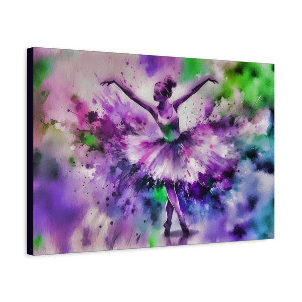 Polychrome Ballet Purple - Canvas Poster