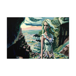 Cliff Over The Sea - Silk Poster