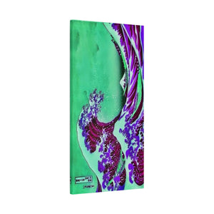 Purple Great Wave - Canvas Poster