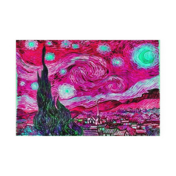 Star Night Fuchsia - Silk Poster