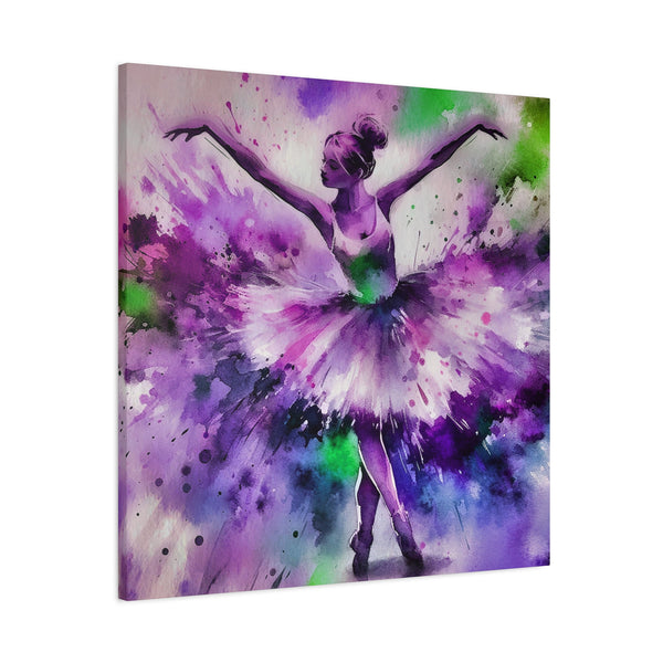 Polychrome Ballet Purple - Canvas Poster