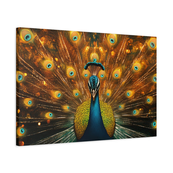 Neon Plumage - Canvas Poster