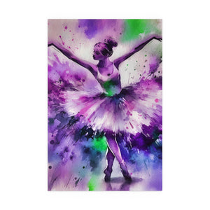 Polychrome Ballet Purple - Silk Poster