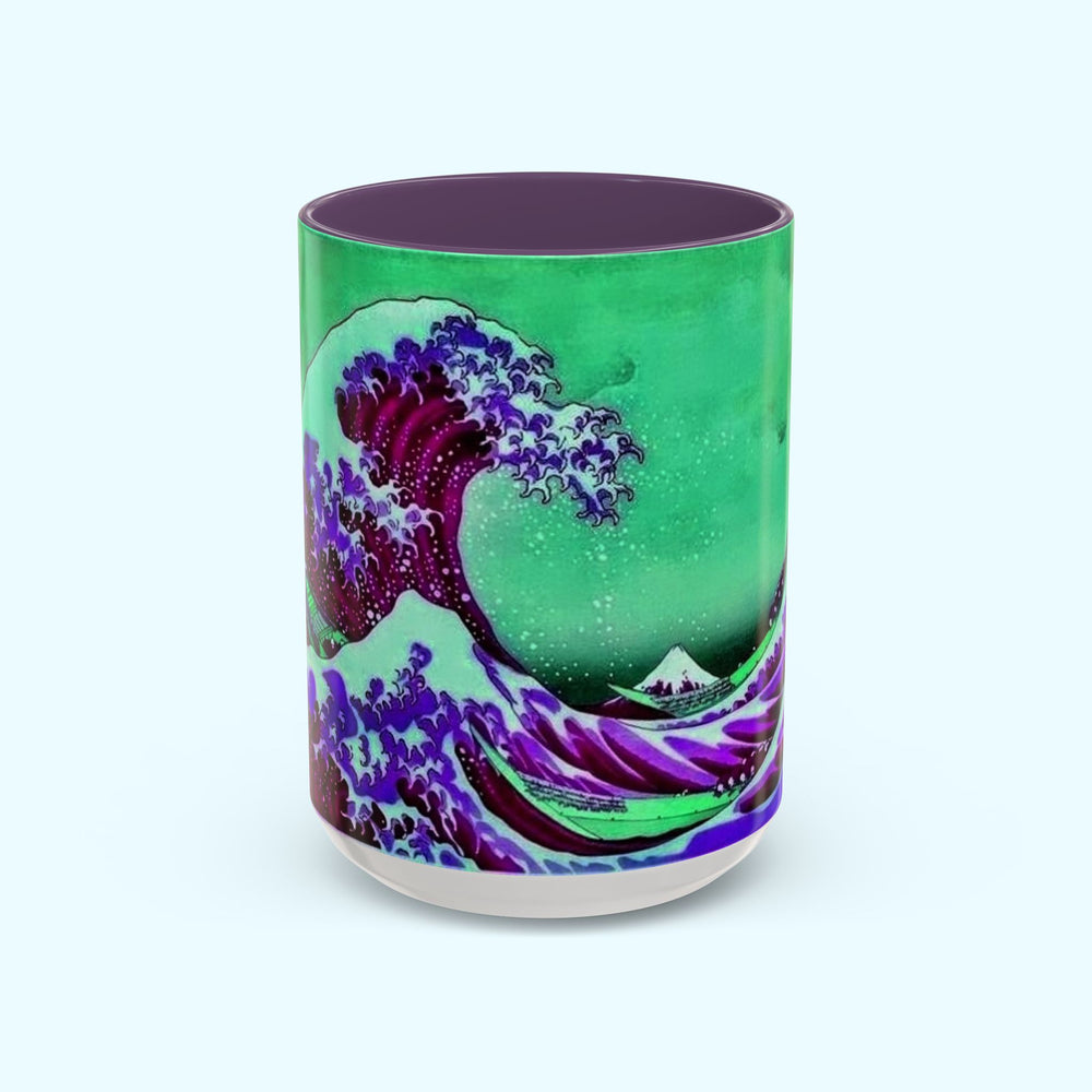 Purple Great Wave - Coffee Mug - 15oz