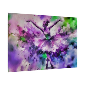 Polychrome Ballet Purple - Canvas Poster