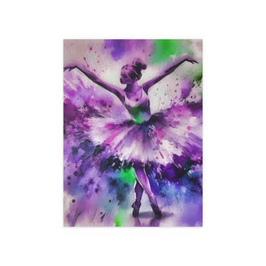 Polychrome Ballet Purple - Silk Poster