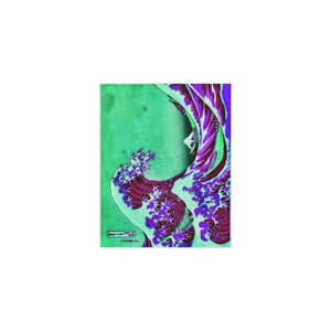 Purple Great Wave - Silk Poster