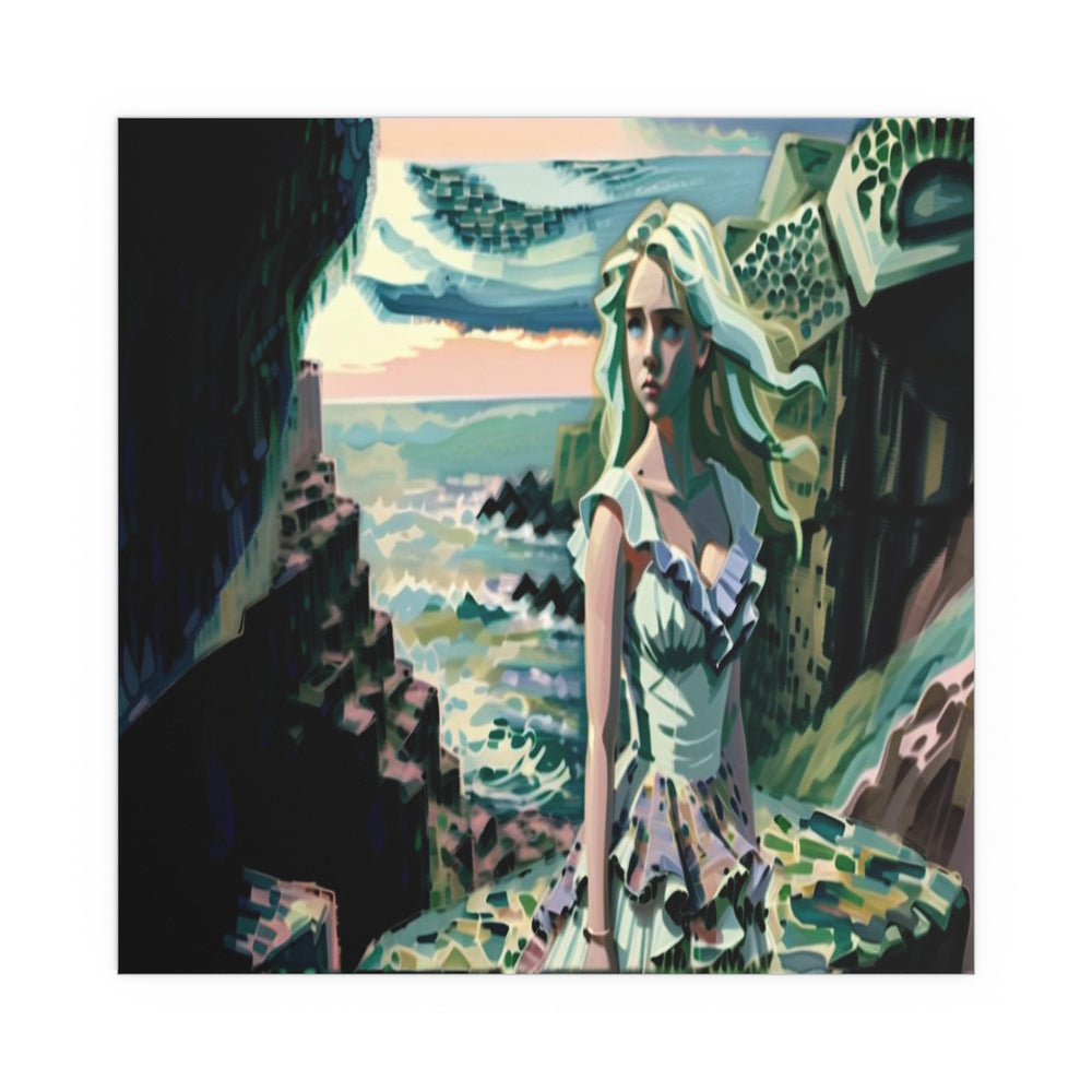 Cliff Over The Sea - Silk Poster