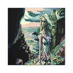 Cliff Over The Sea - Silk Poster