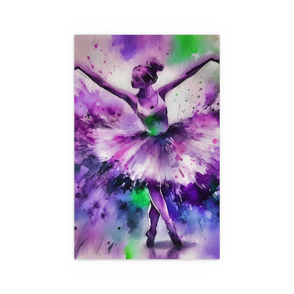 Polychrome Ballet Purple - Silk Poster