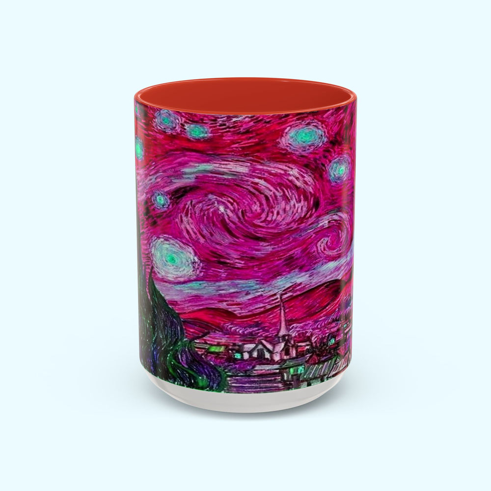 Star Night Fuchsia - Coffee Mug - 15oz