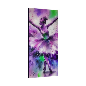Polychrome Ballet Purple - Canvas Poster