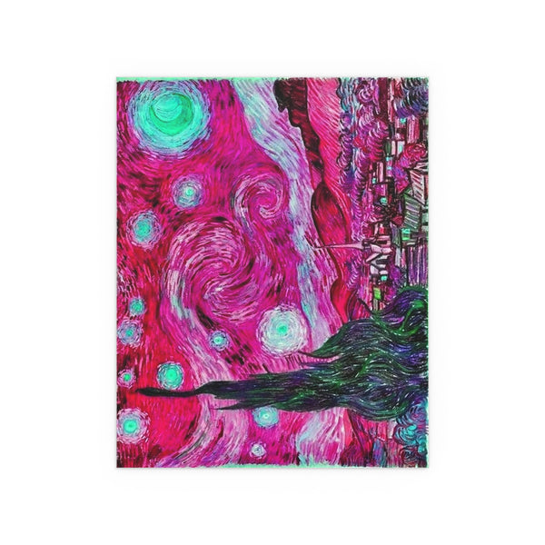 Star Night Fuchsia - Silk Poster