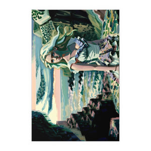 Cliff Over The Sea - Silk Poster