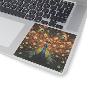 Neon Plumage - Vinyl Square Sticker